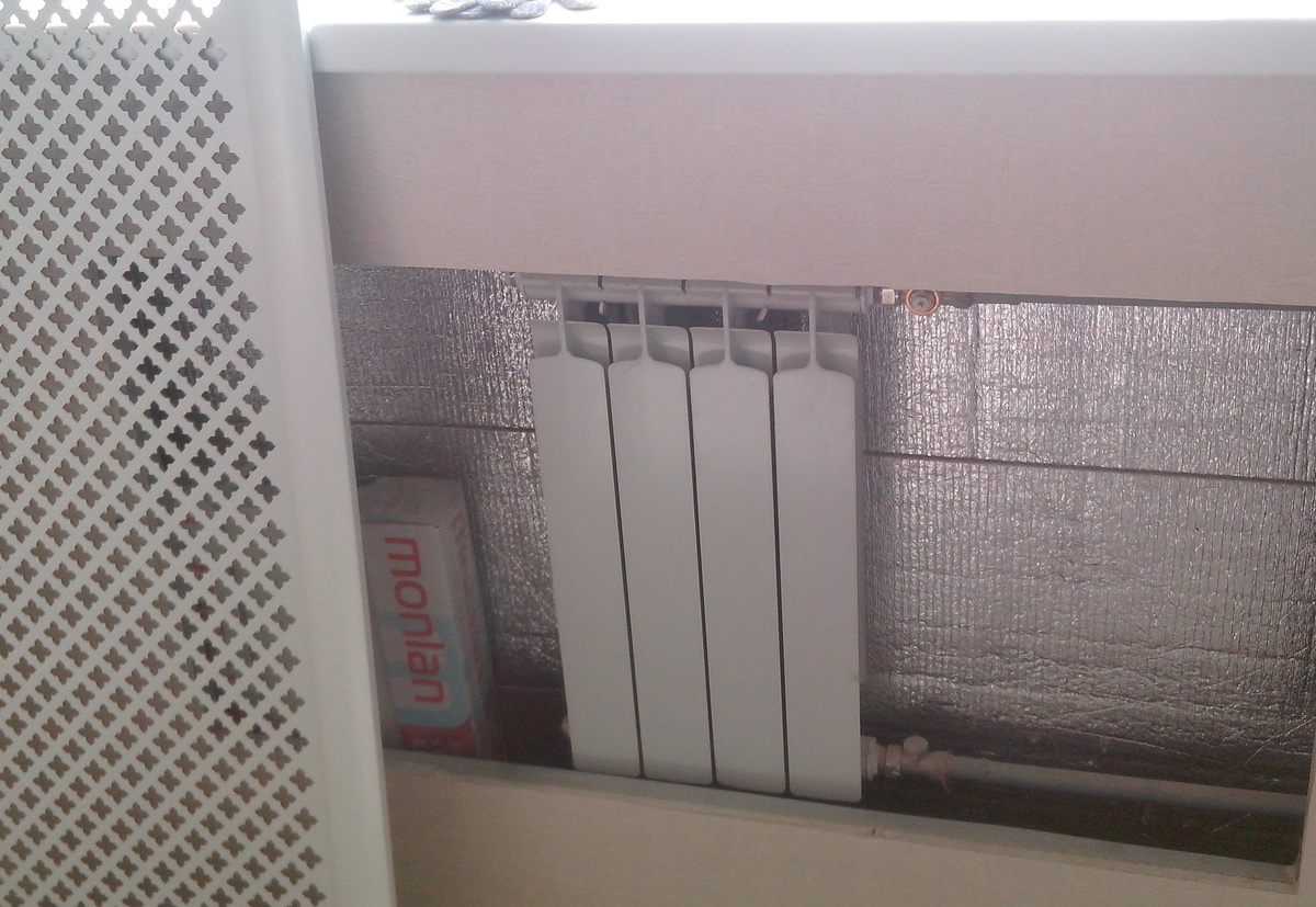 Замена батареи отопления 